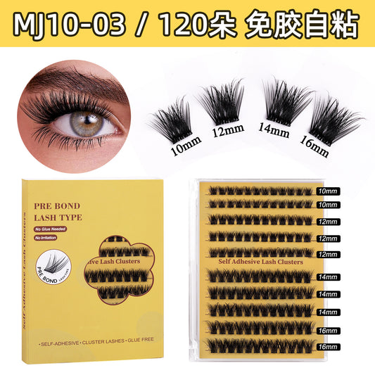 Effortless Self-Adhesive Lashes – Glue-Free DIY Cluster Eyelashes, Lightweight, Natural Volume