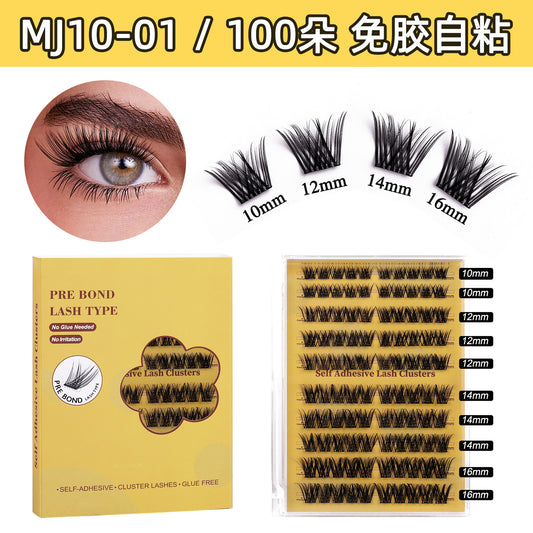 Effortless Self-Adhesive Lashes – Glue-Free DIY Cluster Eyelashes, Lightweight, Natural Volume