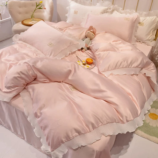 Silk 4 Pieces Bedding Set