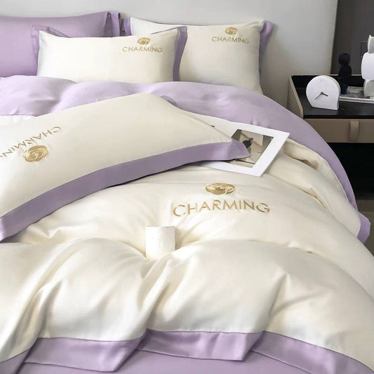 Silk Bed Sheet Set – (4 Pieces)
